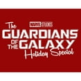 thumbnail image 2 of Junior's Guardians of the Galaxy Holiday Special White Logo  Graphic Tee Red X Large, 2 of 3