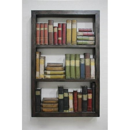 Twg Book Case Library Bookcase And Books Wall Decoration Walmart