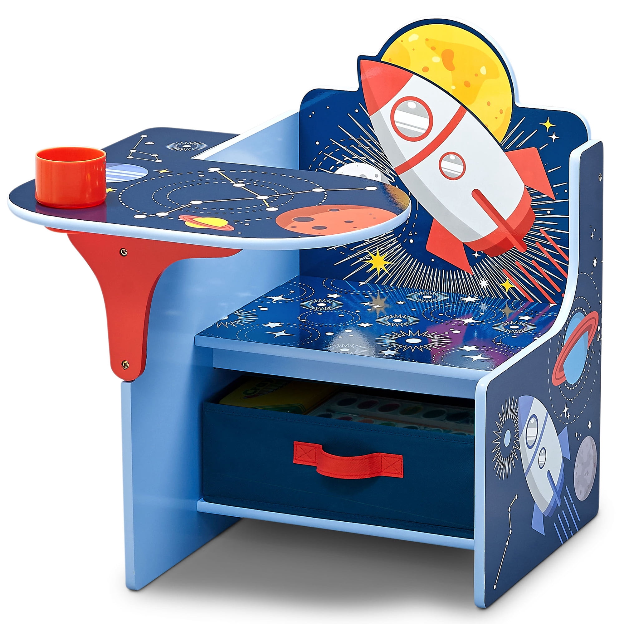 Delta Children Space Adventures Chair Desk with Storage Bin, Greenguard Gold Certified
