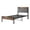 Brown, variant on Tcbosik Platform Bed with Charging Station and Storage Headboard, Twin Size Metal Bed Frame, Easy Assembly, Brown