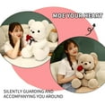 thumbnail image 4 of 9.1" Valentines Day Stuffed Animals Teddy Bear with Rose, Large Rose Bear Valentines Day Gift Plush Toy Cartoon Cuddly Doll Birthday Party Holiday Wedding Decor Gift Stuffed Animals, 4 of 10