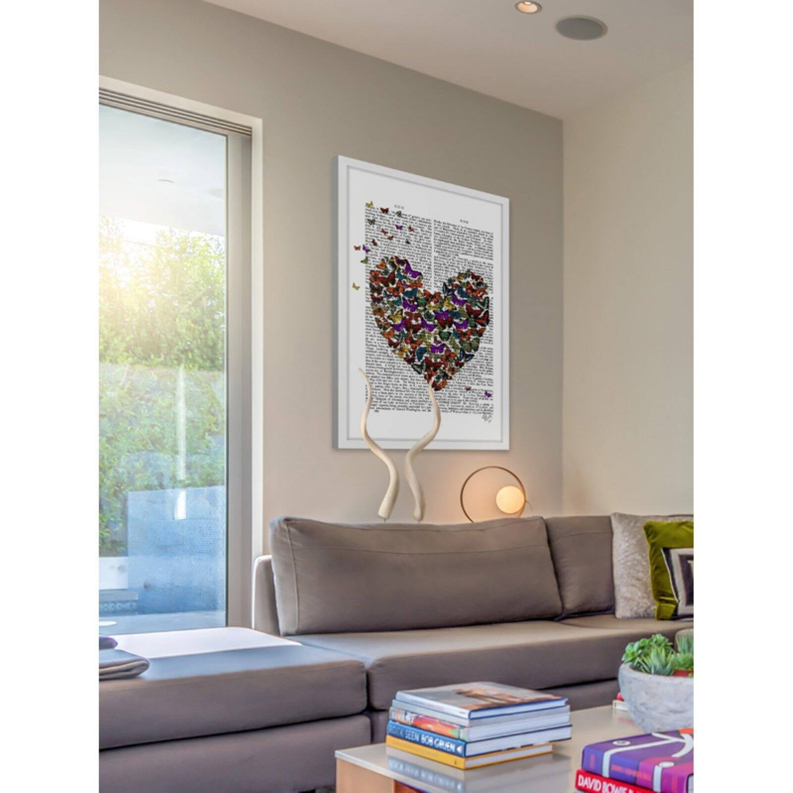 Marmont Hill "Butterfly Heart" Framed Painting Print