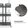 thumbnail image 4 of BarberPub 3 Tier Rolling Utility Cart, Storage Trolley Cart with Metal Frame for Home and Spa, 4 of 8