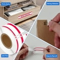 thumbnail image 3 of NineLeaf 6 Rolls Compatible for DYMO 30276 9/16 in x 3-7/16 in White w/Red Stripe 2 up File Folder Labels, 260 Labels Per Roll, 3 of 6