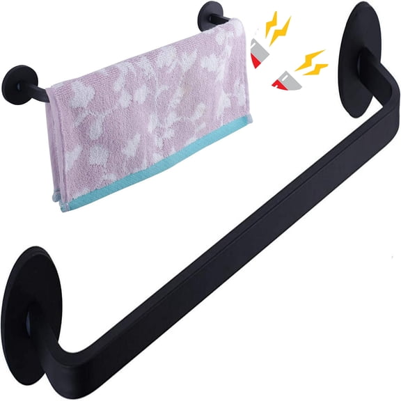 Fmxomd Magnetic Towel Bar for Dishwasher, Magnetic Towel Holder Towel Hook Hanger for Fridge, Kitchen Stove, Oven, Sink Laundry Washing Machine,Dryers, Metal Garage Door. 13", Black