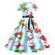 thumbnail image 3 of Vestidos Casuales Para Mujer, Vestido de Fiesta de Noche de Manga Corta Con Estampado Navideño de Los Años 50, 3 of 3