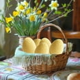 thumbnail image 5 of Moocorvic 2Pcs Knitted Easter Eggs, Easter Decoration Party Favors for DIY Easter Wreath, Centerpiece, Bowl, Basket Fillers, Gifts, Spring, Home, Wedding, Table Decor, 5 of 7