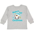 thumbnail image 3 of Inktastic Baby's 1st Christmas with Cute Penguin and Snowflakes Boys or Girls Long Sleeve Toddler T-Shirt, 3 of 5