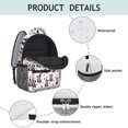 thumbnail image 3 of Boston Terrier Puppy Dog Backpack for School,Cute School Bag,Schoolbag with Adjustable Shoulder Straps & Padded Back,15.3"x11"x6.7", 3 of 5
