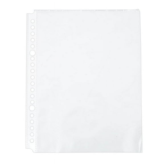 Pack of 200 A5 Clear Punched Pockets - Plastic Folders