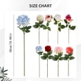 thumbnail image 3 of Artificial Roses Bouquet with Realistic Soft Petals, 19.7 Inch Silk Rose Stems for Wedding Centerpiece Table Vase Home Kitchen Diy Coffee Shop Decor, 1 Rose, 3 of 5