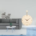 thumbnail image 2 of Figura de escritorio,Estatua de gato,linda estantería,escritorio,decoración del hogar,Reloj de pared,Reloj de pared decorativo para sala de estar,silencioso,Reloj de pared de madera con, 2 of 8