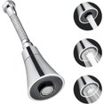 thumbnail image 1 of Kitchen Faucet Head Stainless Steel + ABS 19cm Kitchen Faucet Sprayer 360° Rotatable Water Saving Strainer Splash Proof 3 Modes for Kitchen Bathroom Kitchen, 1 of 5