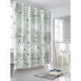 thumbnail image 3 of Fsddascl Sage Green Geometric Shower Curtain Set - 66" x 72" Washable Bathtub Curtain with 12 Hooks, Watercolor Color Block Art Waterproof Fabric Stall Shower Curtains for Bathroom/Bathtub Décor, 3 of 6