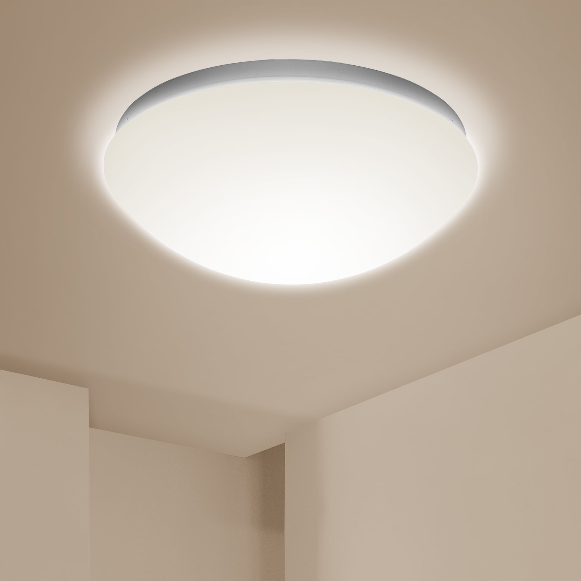 11 Inch LED Puff Round Ceiling Light Fixture - 20W - by Dependable