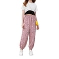 thumbnail image 4 of Mercatoo Toddler Kids Cotton Linen Harem Pants Baby Boys Girls Elastic Long Casual Loose Joggers Bloome𝐫s Summer Cute Baggy Pants, 4 of 6