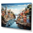 thumbnail image 2 of Designart "CoastalSimplicity Harbor Hues I" Nautical & Beach Canvas Art Print, 2 of 5