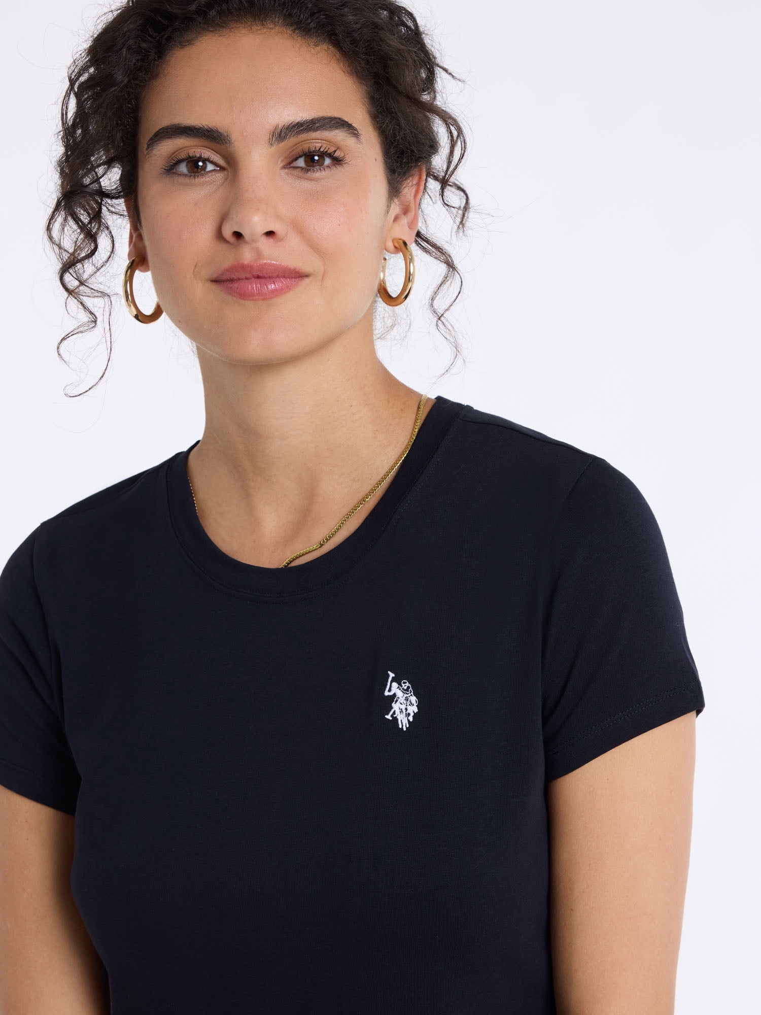 U.S. Polo Assn. Women's Luxury Feel Crew Neck Tee