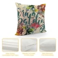 thumbnail image 4 of Qinduosi Spring Pillow Covers Inch Welcome Pink Flower Floral Bless This Home Set of Green Farmhouse Decorative Throw Pillows Cases for Couch Sofa, 4 of 5