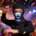 thumbnail image 2 of TIELUTT Hat Style Sunscreen Breathable Full Face Motorcycle Cycling Full Head Suitable for Holidays Such As Carnival Thing One and Thing Two for Riding 3 Merchandise Ski Back Full Face Protective Hat, 2 of 4