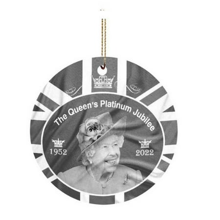 

England Queen Christmas Tree Pendant Lightweight Long Lasting Pendant for Outdoor Indoor Decoration
