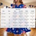 thumbnail image 3 of SGFCWSX Girls Summer Dresses 4th of July American Flag Patriotic Ruffle Sleeve Casual Tiered A-Line Kids Dress Multicolor Size 7-8 Years, 3 of 8