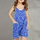thumbnail image 2 of Odeerbi 5-13 Años Niñas Traje de Verano Amor Imprimir Camisola Romper Casual Respirable Cómodo Suspender Overalls Bib Total Shorts Con Bolsillos, 2 of 5