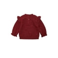 thumbnail image 4 of Wonderluxe Baby Girls' Long Sleeve Sweatshirt and Pant, 3-Piece Set, Sizes 0-3M-24M, 4 of 13