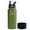Green, variant on honogo 32 oz Stainless Steel Vacuum Insulated Sports Water Bottle, Wide Mouth Thermo Water Flask With Flex Straw Lid, Leak Proof, BPA Free, Purple