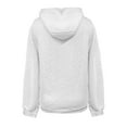 thumbnail image 4 of White Womens Tops Women's Textured Long Sleeve Drop Shoulder Drawstring Pullover Solid Hoodie Fall Outfits for Women 2025, 4 of 6
