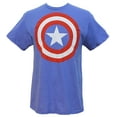 thumbnail image 1 of T-Shirt pour Homme Marvel Universe Captain America Shield (Bleu Pâle, Très Grand), 1 of 2