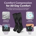 thumbnail image 3 of BraceAbility Open Toe Knee High Compression Socks 20-30 mmHg for Circulation Support, L, Gray, 2 Pairs, 3 of 9