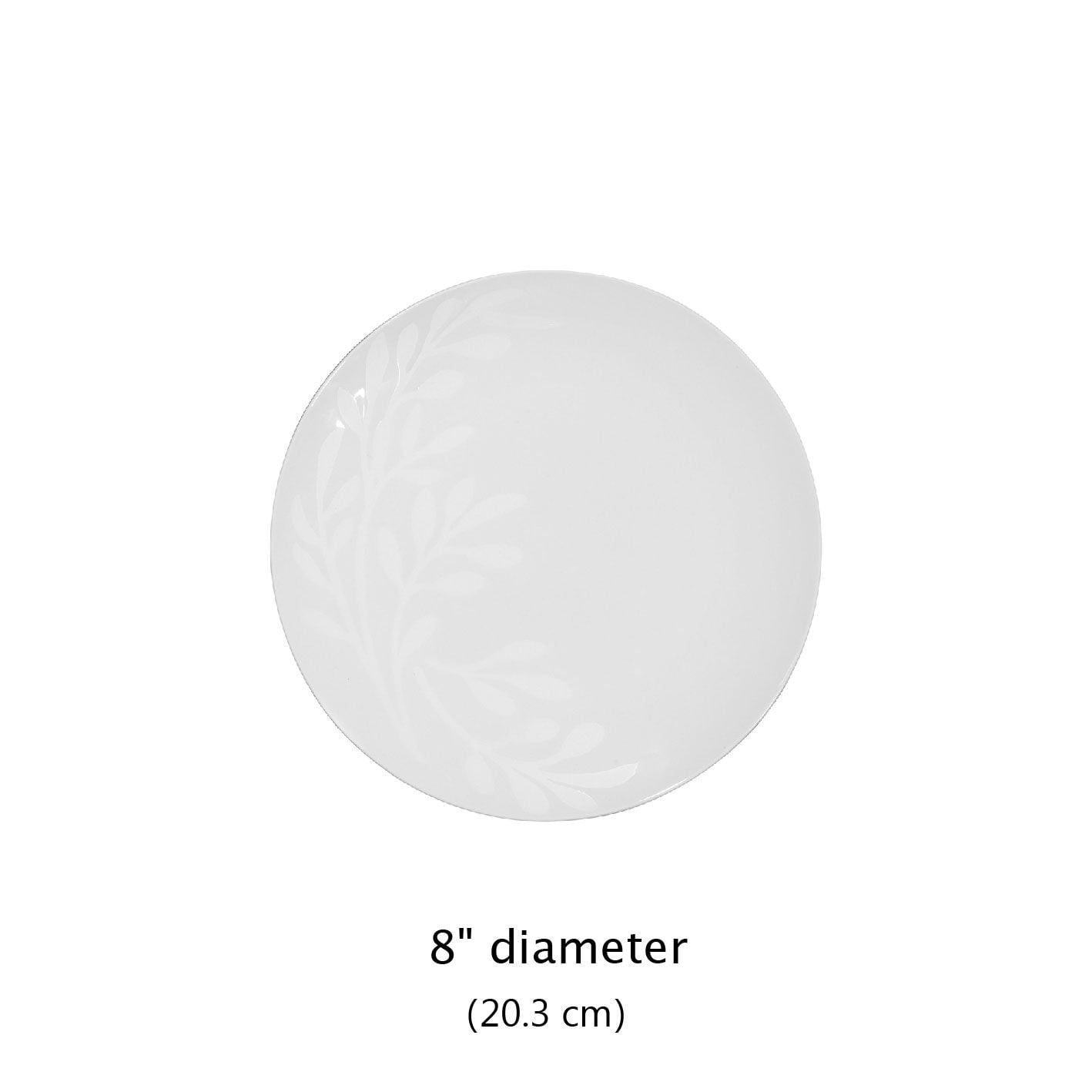 Mainstays Emelie 12-Piece Stoneware Dinnerware Set, White