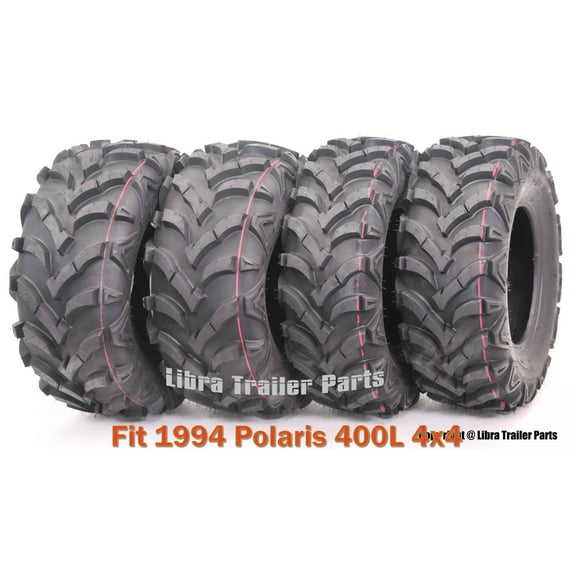 Set of 4 WANDA ATV tires 25x8-12 & 25x12-10 for 94 Polaris 400L 4x4