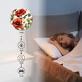 thumbnail image 4 of 14 Inch Wall Clock Battery Operated Silent Clock Decorative for Office, Kitchen, Outdoor, Living Room，Red Poppy Flower with Green Leaf Pattern Exquisite, 4 of 4