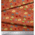 thumbnail image 2 of Soimoi Crepe Silk Fabric Mix Fruits Printed Craft Fabric by The Yard 42 Inch Wide, 2 of 3