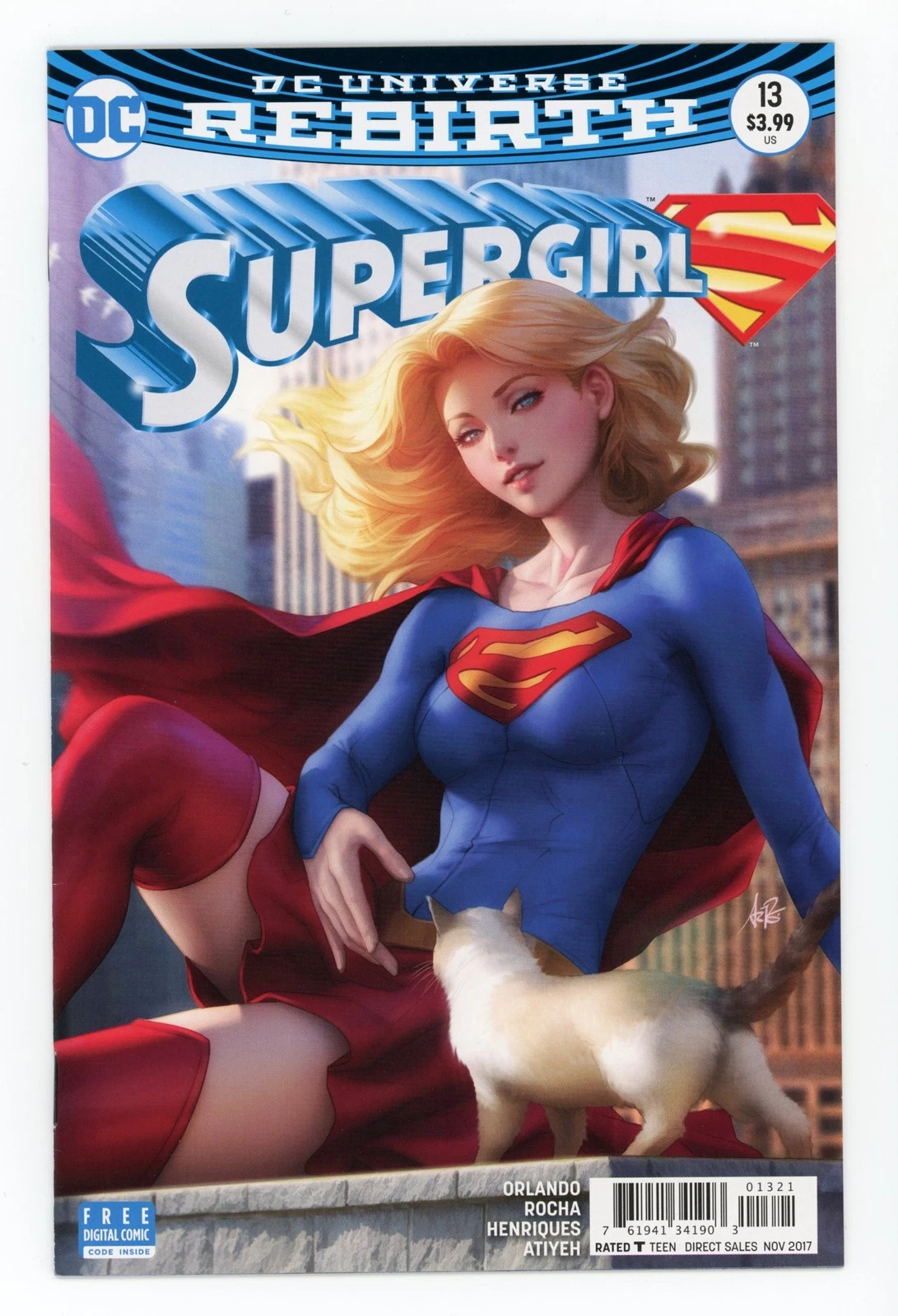 Supergirl #13 NM Artgerm Variant 2017 DC Comics