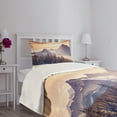 thumbnail image 5 of Ambesonne Nature Quilted Bedspread Set 2 Pcs, Winter Evening Mountain, Twin Size, Multicolor, 5 of 6