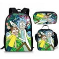 thumbnail image 2 of Rick And Morty Backpack Three-piece, Schoolbag For Primary And Secondary School Students, 2 of 4