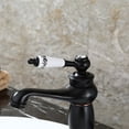 thumbnail image 1 of DEEPCRAFF Cloakroom Tap Sink Faucet Black Brass Smooth Operation Single Handle 1Set, 1 of 8