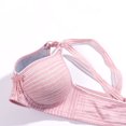 thumbnail image 7 of Penkiiy Women Bras Woman's Embroidered Glossy Comfortable Breathable Bra Underwear No Rims Pink Bras, 7 of 7