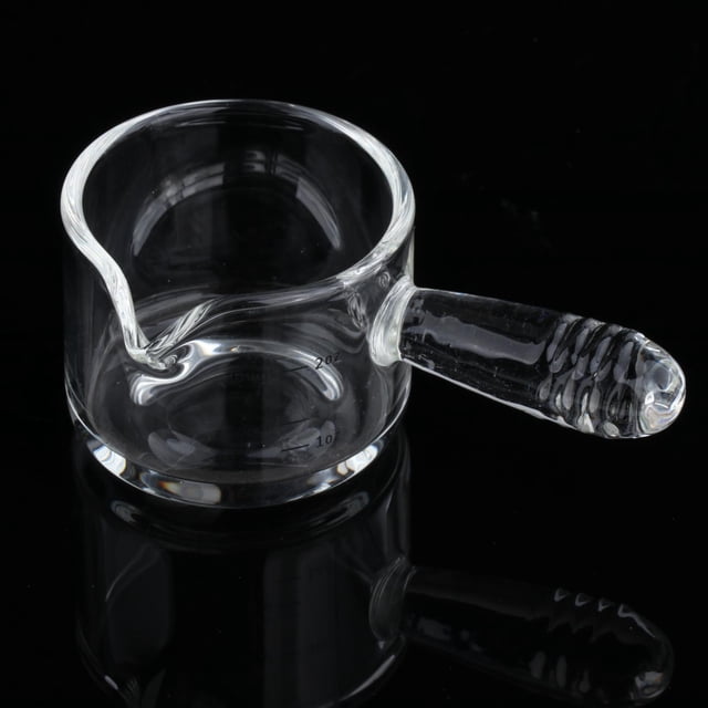 Espresso Glasses Coffee Measuring Cup Mini Measuring Cup for Barista Measure clear glass and S