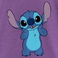 thumbnail image 2 of Girl's Lilo & Stitch Bashful Stitch  Graphic Tee Purple Berry Medium, 2 of 4