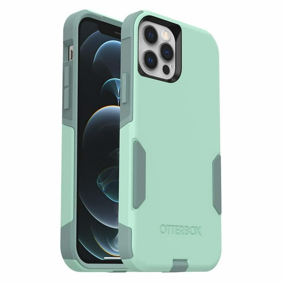 OtterBox iPhone 12 & iPhone 12 Pro Commuter Series Case - Ocean Way (Aqua SAIL/Aquifer), Slim & Tough, Pocket-Friendly, with Port Protection