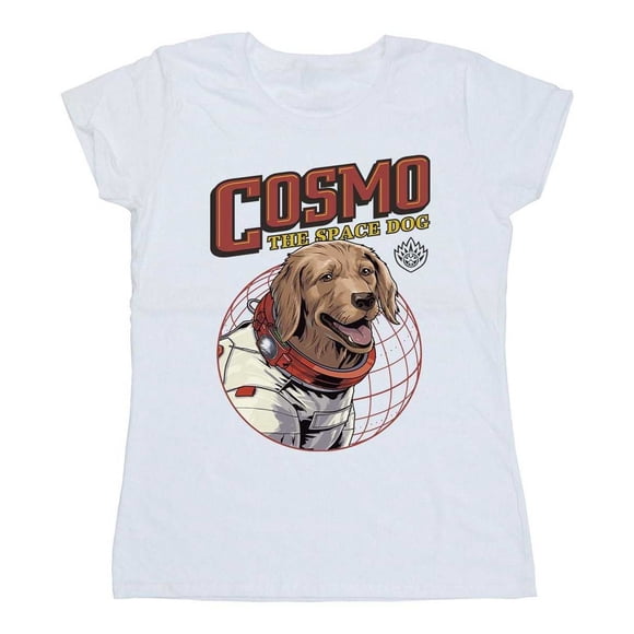 Les Gardiens de la Galaxie Volume 3 T-Shirt en Coton pour Femmes Cosmo le Chien Spatial