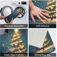 thumbnail image 4 of Bath Mat Christmas Tree Star Xmas Bathroom Rug Non Slip for Shower Soft Memory Foam 15.7 x 23.6 Inch Small Carpet Floor Runner Washable, 4 of 6