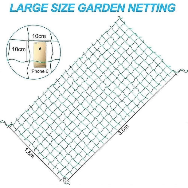 Plant Support Garden Netting Trellis Mesh,PE Trellis for Sweet Peas,1.8X3.6 Meters Pea Netting