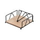 thumbnail image 2 of Porta pañuelos de hierro | Diseño moderno de acero inoxidable y madera | Estante para servilletas que ahorra espacio en la cocina y el baño, 2 of 7