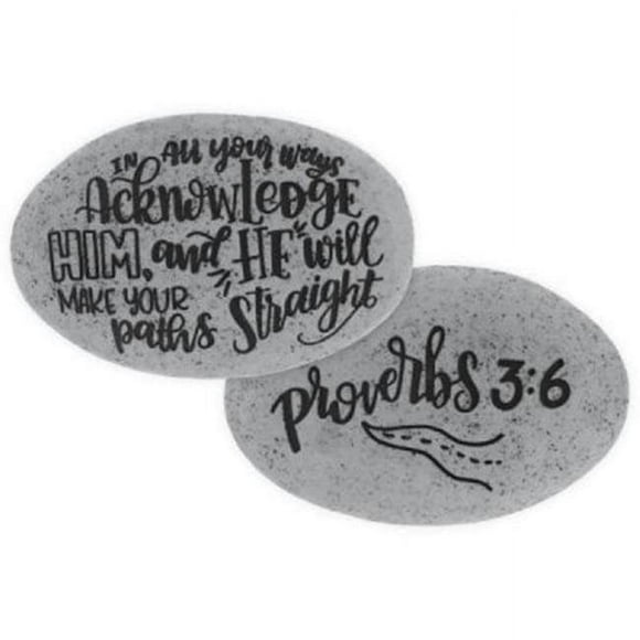 AngelStar 137255 In All Your Ways-Prov. 3-6 Proverb Stone