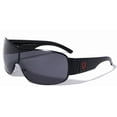 thumbnail image 2 of Fashion Men Sunglasses Shield Metal Single Lens Black Shades, 2 of 8